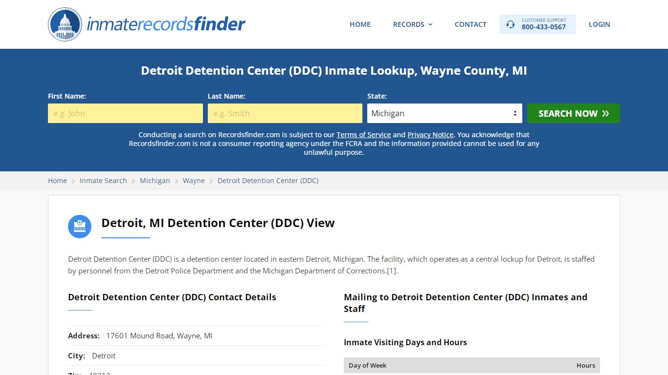 Detroit Detention Center (DDC) Roster & Inmate Search ...